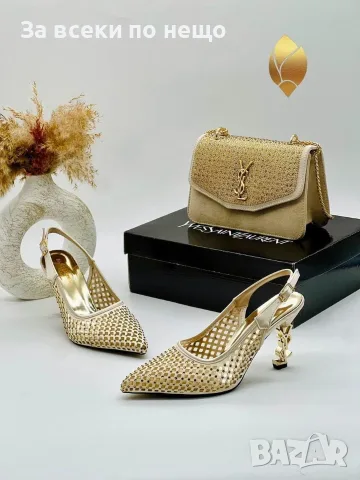 Yves Saint Laurent Дамски Сандали На Ток - Различни Цветове Код SEM-292, снимка 8 - Сандали - 55782931