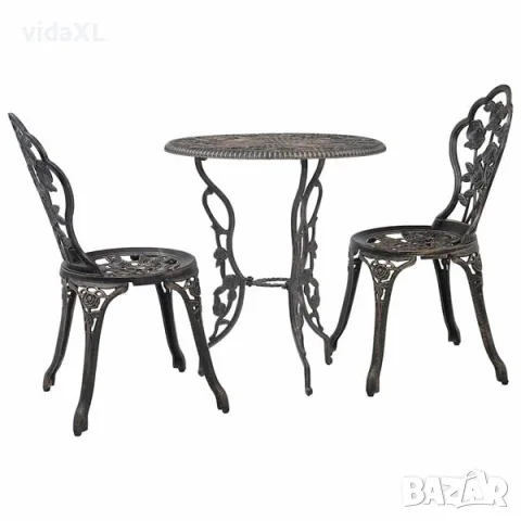 vidaXL Бистро комплект, 3 части, лят алуминий(SKU: 47858)
