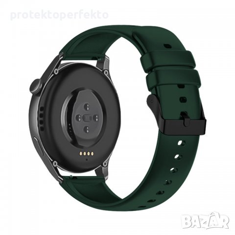 Силиконова каишка HUAWEI Watch GT 3, GT 3 Pro – 42/ 46mm зелена Green, снимка 4 - Каишки за часовници - 38088631