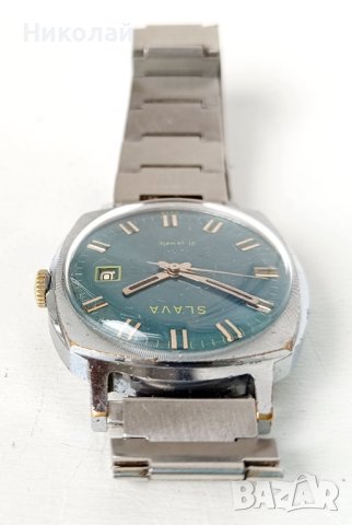 Slava Слава 21j cal. 2414 руски механичен часовник , снимка 7 - Мъжки - 42722569