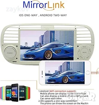 BOOMBOOST Wireless CarPlayer  Android 7-инчов 2 Din сензорен екран Автомобилно радио, снимка 2 - Радиокасетофони, транзистори - 48945422