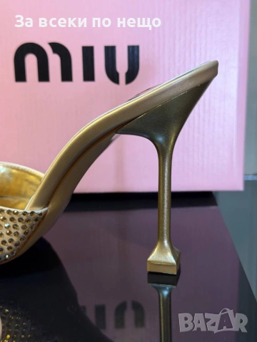 Miu Miu Дамски Обувки На Ток Миу Миу Код SK1295, снимка 2 - Дамски обувки на ток - 54286121