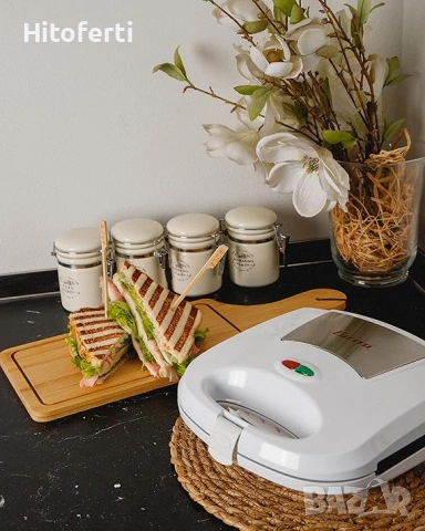 Тостер за сандвичи Girmi TS03, 750W, Бял, снимка 3 - Тостери - 54158004