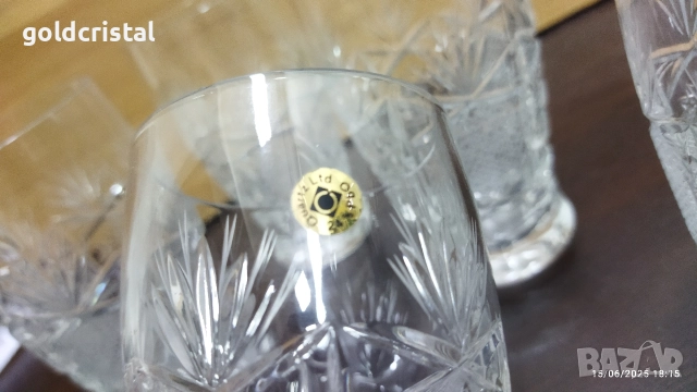 кристални чаши за вода Поморие , снимка 12 - Антикварни и старинни предмети - 52678418