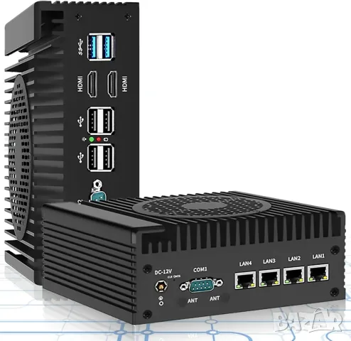 Mini PC Intel Core i3-N305, 8GB DDR5, 1TB SSD, 4x LAN, 2x HDMI 