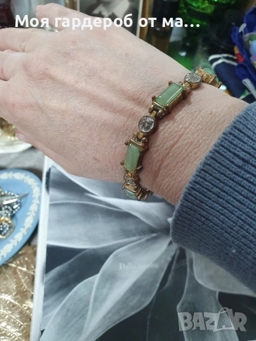 Браслет от нефрит..стар Китай винтидж , снимка 5 - Гривни - 54282484
