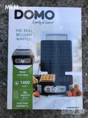 Гофретник DOMO, 1400W Машина за гофрети Domo DO9149W, Регулируема температура, снимка 10 - Гофретници - 40242829