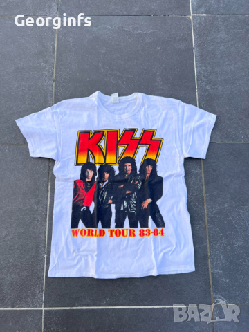 Kiss All Hells' Breakin Loose Tour 1983-1984 Тениска Рокерска Метълска Метъл Рок, снимка 1 - Тениски - 44737218