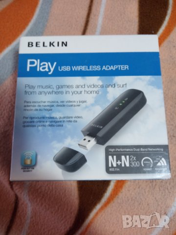 Антена за безжичен интернет Belkin, снимка 3 - Мрежови адаптери - 30807449