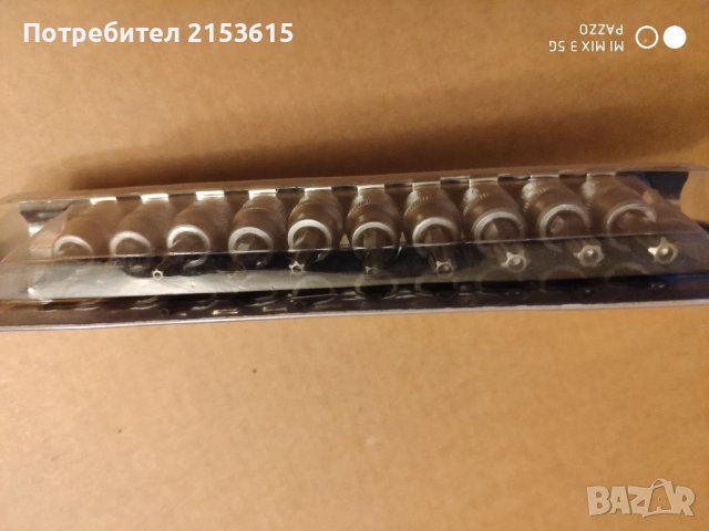 DRAPER EXPERT 10броя 3/8 торксове звезди с отвор вложки комплект , снимка 6 - Други инструменти - 51159665