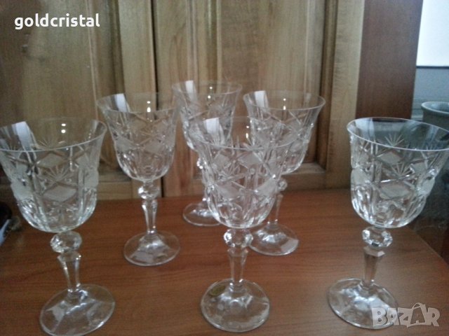 Кристални чаши Бохемия , снимка 3 - Антикварни и старинни предмети - 37761425