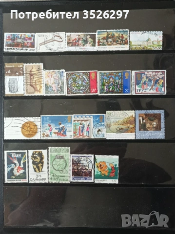 Колекция от марки на тема Религия и тема Изкуство, снимка 6 - Филателия - 53998070