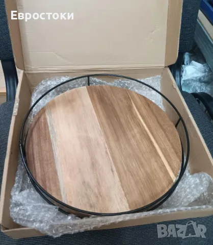 Въртящ се органайзер YUNISS Lazy Susan, дървена въртяща се поставка за съхранение, кухненски , снимка 7 - Прибори за хранене, готвене и сервиране - 48464783