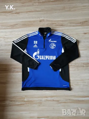 Оригинално мъжко горнище Adidas Climacool x F.C. Schalke 04 / Season 11-12 (Training), снимка 1 - Спортни дрехи, екипи - 48193369