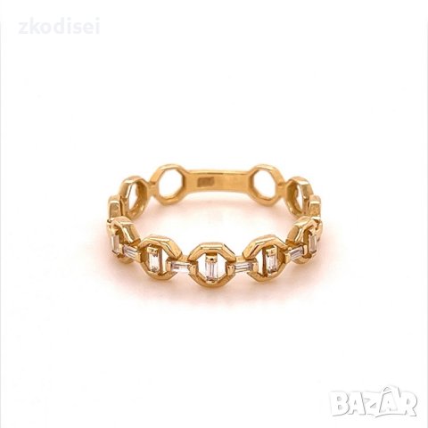 Златен дамски пръстен 1,49гр. размер:56 14кр. проба:585 модел:16483-5, снимка 1 - Пръстени - 40768700
