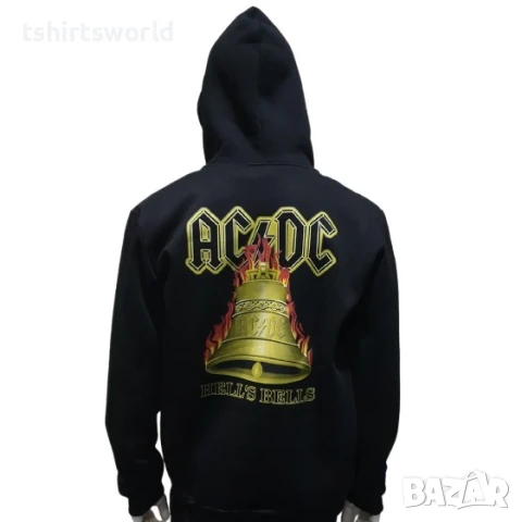 Нов мъжки суичър с ЦИП на AC/DC, GUNS N'ROSES, METALLICA,  NIGHTWISH, MOTORHEAD, снимка 6 - Суичъри - 30896757