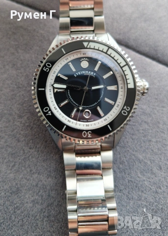 Steinhart Ocean Two, automatic, 300m, швейцарски дайвър в перфектно състояние, бартер, снимка 4 - Мъжки - 54149027