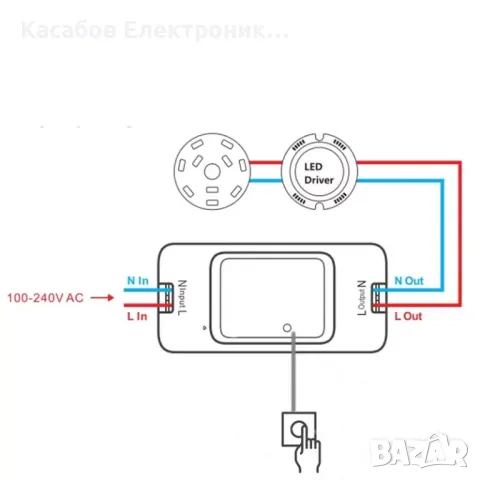 Tuya безжично WiFi реле с таймер, отдалчено управление 10A 220V, снимка 2 - Друга електроника - 48948662
