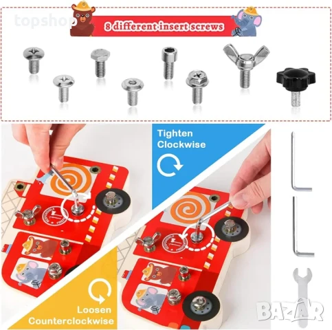 Забавна играчка конструктор за сглобяване EKKONG Монтесори Образователна играчка от 3 до 9+ години, снимка 2 - Образователни игри - 50511294