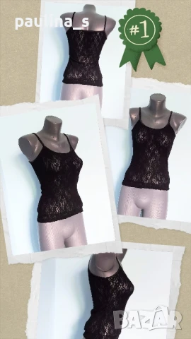 Пет различни броя / Бюстие тип потник с дантела , снимка 17 - Потници - 42297884