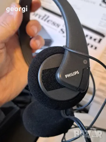 безжични инфрачервени стерео слушалки Philips  1/1, снимка 5 - Слушалки и портативни колонки - 48814002