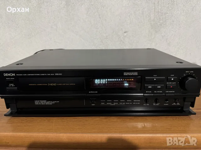 Касетен дек Denon DRS-810 (3-Head, Closed Loop Dual Capstan) – Перфектно състояние!, снимка 5 - Декове - 56241467