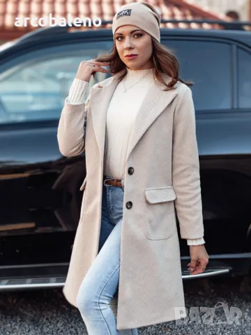 MODELOVA Дамско дълго палто oversize, 3цвята , снимка 2 - Палта, манта - 47646188