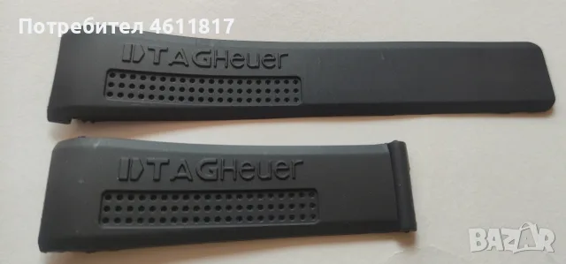 Силиконова каишка Tag Heuer - 24мм, снимка 3 - Каишки за часовници - 56532078