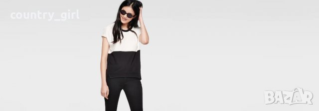 g-star us katya color block r t wmn - страхотна дамска блуза, снимка 11 - Спортни екипи - 29658028