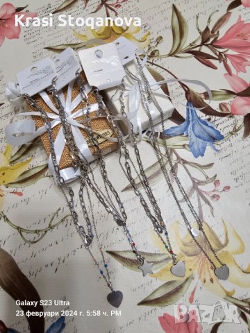 Дамски БИЖУТА / Неръждаема Стомана , снимка 4 - Колиета, медальони, синджири - 44436145