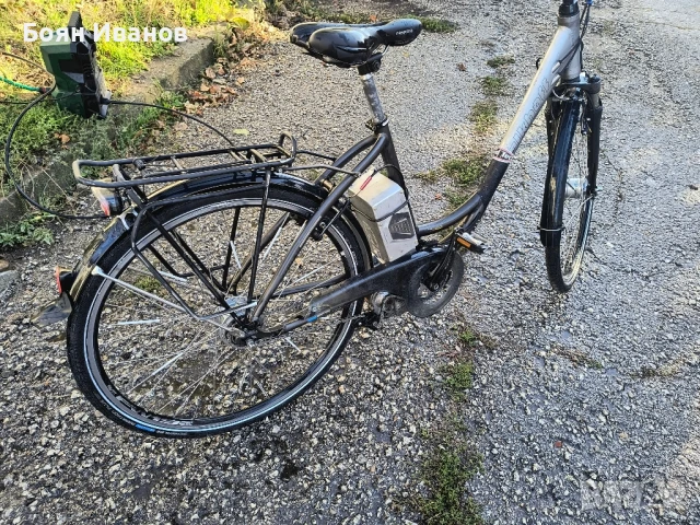 Велосипед немски с батерия 18 ампера, снимка 7 - Велосипеди - 50754625