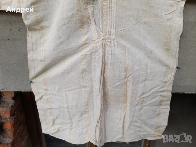 Старинна Мъжка кенарена риза #11, снимка 3 - Други ценни предмети - 52956195