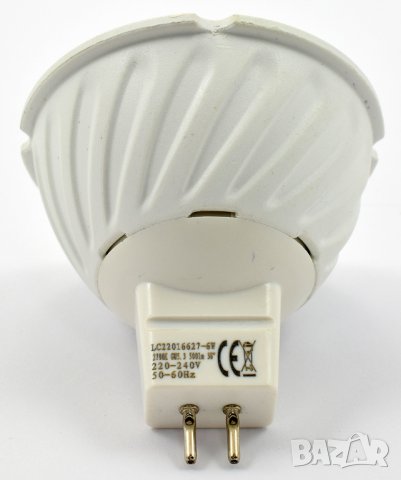 LED луничка UltraLux: 6 Watt, цокъл MR16, 4200 K, AC230V, Ъгъл на светене: 38°, снимка 2 - Лед осветление - 29995722