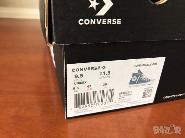 CONVERSE 'Chuck Taylor All Star' №44,5 = 10,5 = 29см стелка кецове мъжки платнени ниски , снимка 4 - Кецове - 38344716