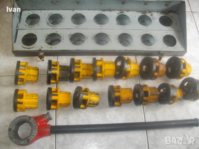 VIRAX Type 62-Made in FRANCE-Винторезка/Винтонарезка/Плашка-Резби Тръби-Куфар/Рамо/Глави-1-1 1/4 Цол