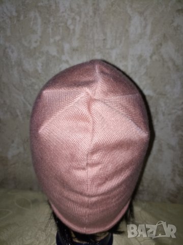 Puma - Оригинална зимна  розова шапка , снимка 4 - Шапки - 39569344