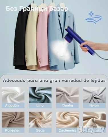 Нова Преносима парна ютия 2 в 1 1200W 120 мл за дрехи пътуване Стиймър, снимка 6 - Ютии - 53890373