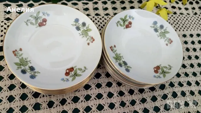 Сетове и чинии с плодове от ГДР, снимка 7 - Чаши - 50095754