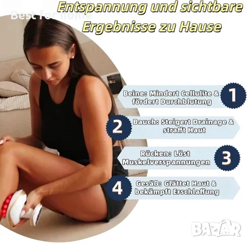 Vacuvia Massage 4-в-1 масажор против целулит, снимка 3 - Друга електроника - 56532891