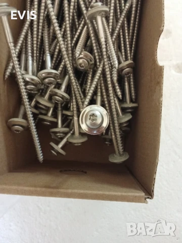 Спенглерови винтове за ламарина 4.5x100 A2 неръждаеми, 100бр, снимка 4 - Железария - 51189008