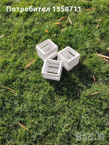 Малки дървени кашпи, снимка 4 - Други - 35488498