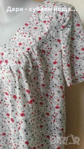 Лека блуза на цветя🍀❤M/L -XL❤🍀4379, снимка 2 - Тениски - 36685580