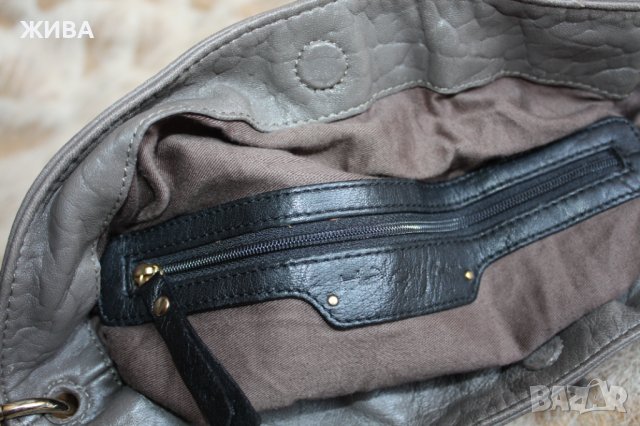 ЕСТЕСТВЕНА КОЖА дамска чанта в два цвята, снимка 7 - Чанти - 38124537