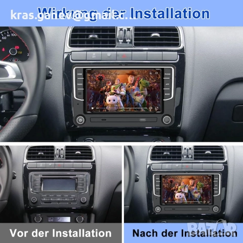 [2G + 64G] Авторадио за VW Golf 5 6 Touran Tiguan Skoda, снимка 6 - Аксесоари и консумативи - 51701407