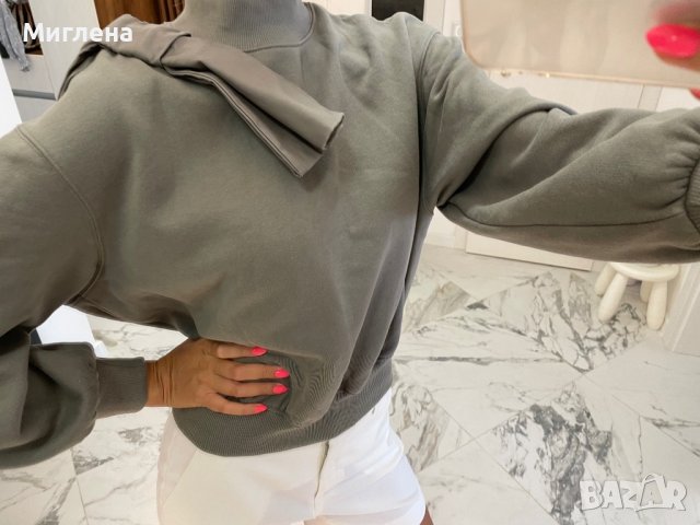 Ефектен пуловер ZARA, снимка 7 - Блузи с дълъг ръкав и пуловери - 37611116