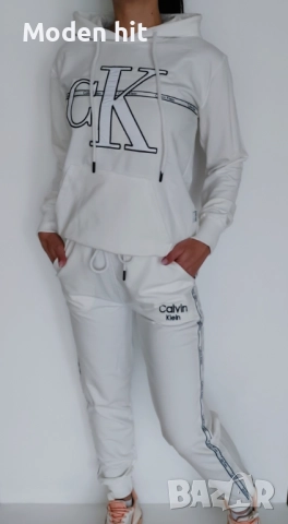 Calvin Klein дамски екипи /худи и долнище/ висок клас реплика, снимка 2 - Спортни екипи - 52653468