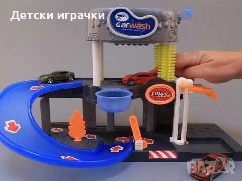 Автомивка на два етажа с течаща вода и коли, звуци , снимка 4 - Коли, камиони, мотори, писти - 52633869