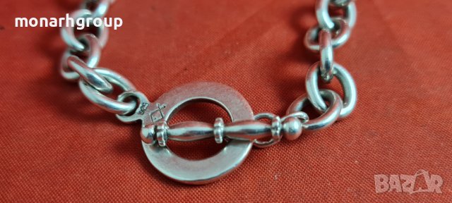 Сребърна гривна, снимка 2 - Гривни - 39597713