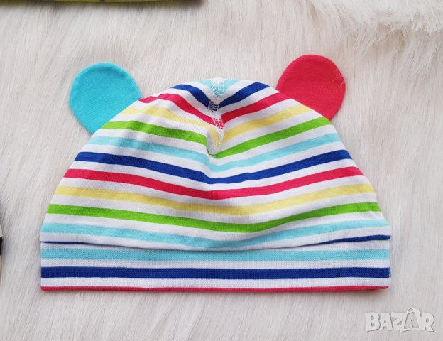 Бебешки памучни шапки H&M 3-6 месеца, снимка 4 - Други - 40073338