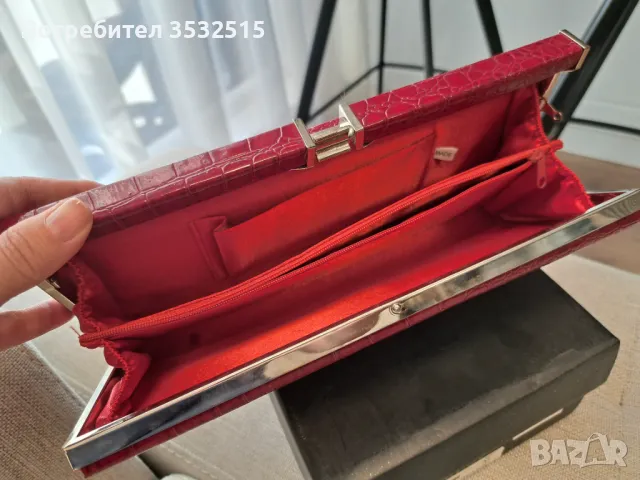 Сет обувки естествена кожа и клъч в цвят бордо, снимка 5 - Дамски обувки на ток - 49079759